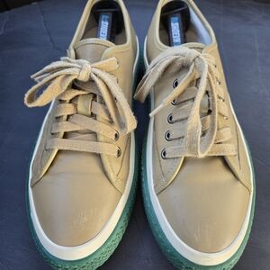 Salvatore Ferragamo Storm Leather Low-Top Sneakers Size 10 Men's